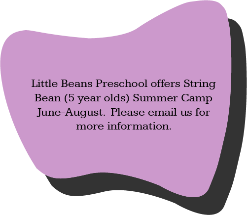 Swimming! Our string beans will enjoy two weeks of swim lessons during String Bean Summer Camp!
